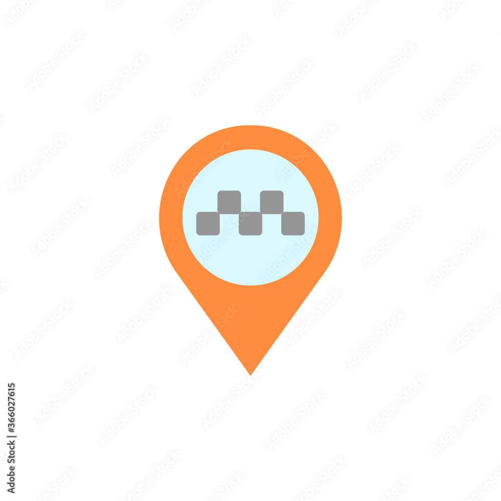Poster placeholder icon. simple color vector elements of taxi service icons for ui and ux, website or mobil