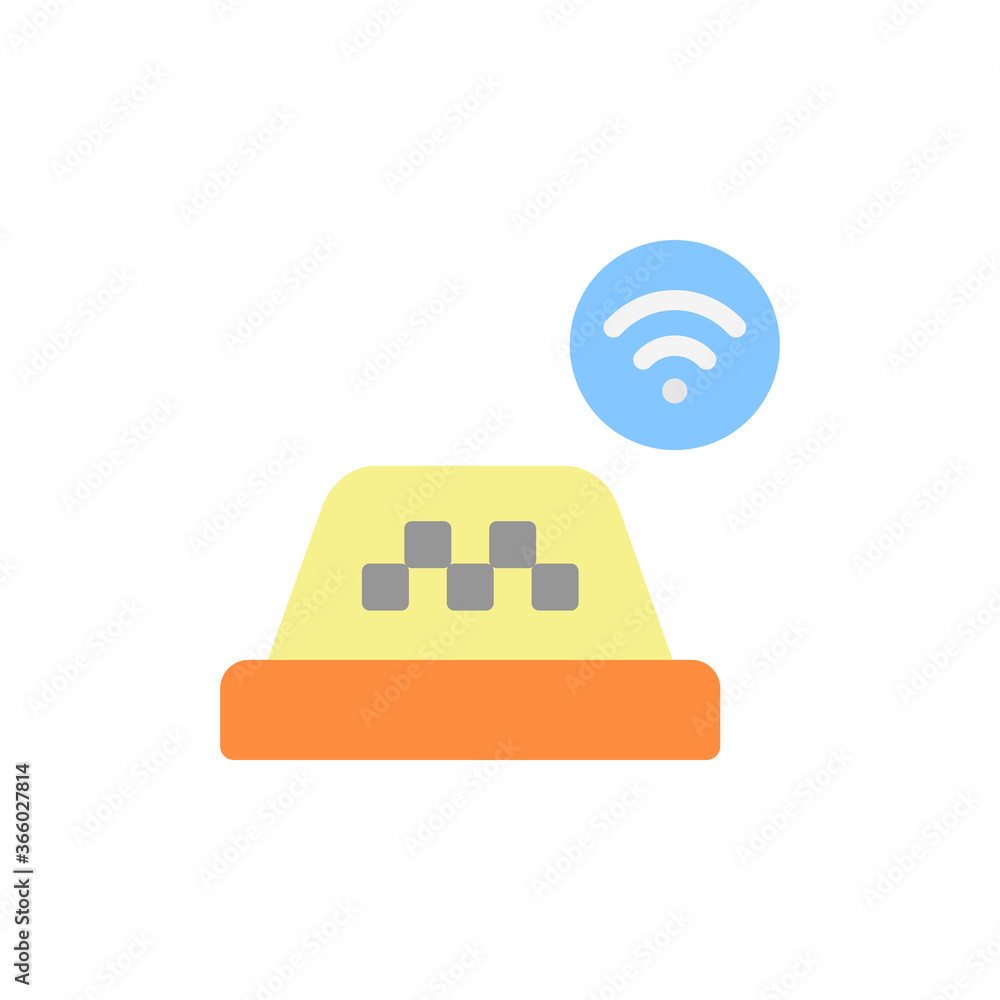 Poster taxi, sign icon. simple color vector elements of taxi service icons for ui and ux, website or mobile