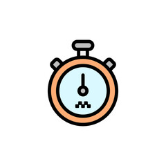 Stopwatch icon. Simple color with outline vector elements of taxi service icons for ui and ux, website or mobile application