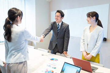 Obraz premium ビジネス カジュアル ポートレート