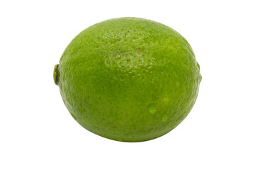 Juicy lime isolated on white background