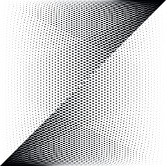 Abstract halftone lines background, geometric dynamic pattern, vector modern design texture.