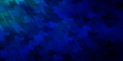 Dark BLUE vector background with rectangles.