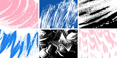 Soap grunge textures set. Foam water. Soap bubble stains collection. Lather. Shampoo. Shaving cream. Bath. Laundry detergent. Cleaning. Washing. Detailed grunge vector.