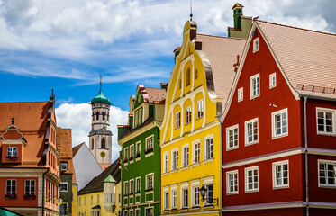 historic old town of Memmingen in germany