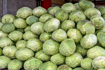 Cabbage sale from the truck