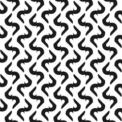 Vector seamless pattern texture background with geometric shapes in black, white colors.