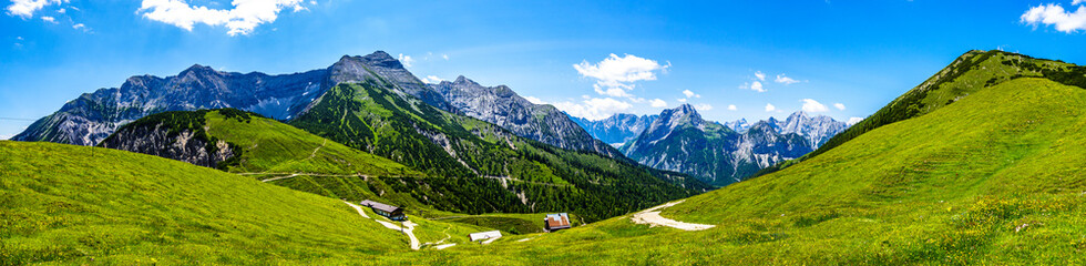 landscape at the european alps