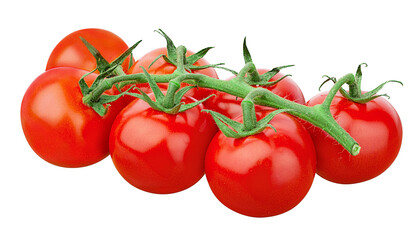 Cherry tomato isolated on white background with clipping path