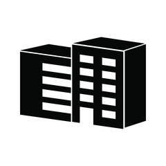 building real estate icon vector
