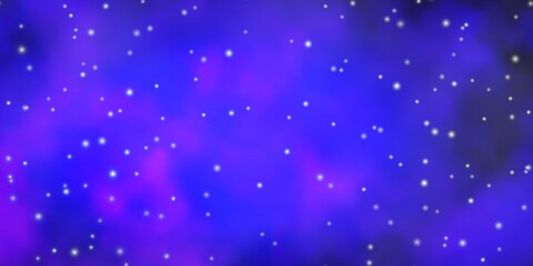 Naklejka na ściany i meble Light Purple vector texture with beautiful stars. Colorful illustration in abstract style with gradient stars. Design for your business promotion.