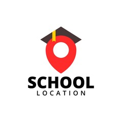 creative school location logo template