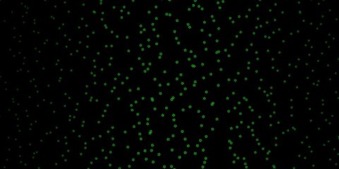 Dark Green vector texture with beautiful stars. Modern geometric abstract illustration with stars. Theme for cell phones.