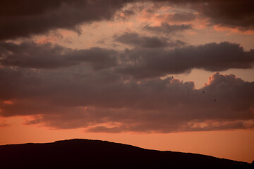 Obraz premium Clouds in the sunset