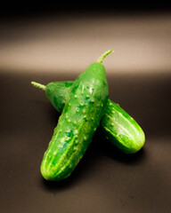 Homegrown greenhouse cucumbers