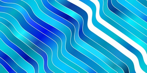 Light BLUE vector pattern with lines. Gradient illustration in simple style with bows. Pattern for booklets, leaflets.