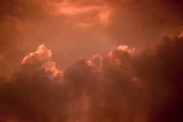 Clouds in the sunset