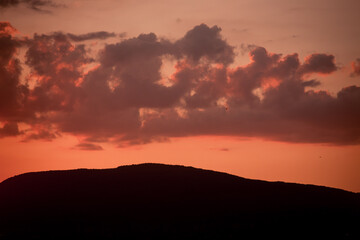 Clouds in the sunset