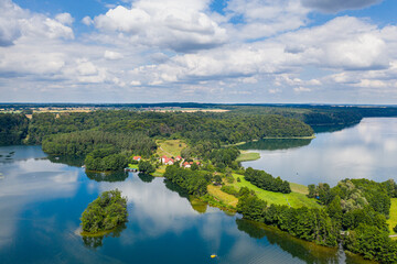 Aussicht auf den Feldberger Haussee in Brandenburg