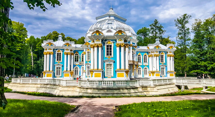 Hermitage Pavilion. Catherine Park, Tsarskoye Selo, St Petersburg, Russia