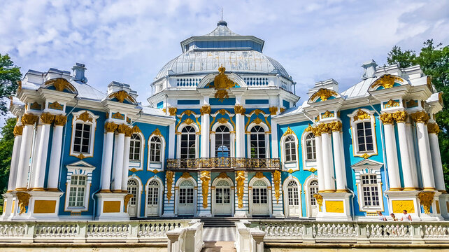 Hermitage Pavilion. Catherine Park, Tsarskoye Selo, St Petersburg, Russia