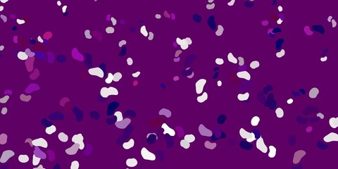 Light pink vector texture with memphis shapes.