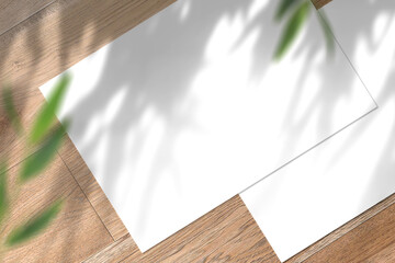 Multipurpose blank landscape A5 Posters on nature background