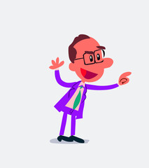 Fototapeta premium Business man pointing while arguing 