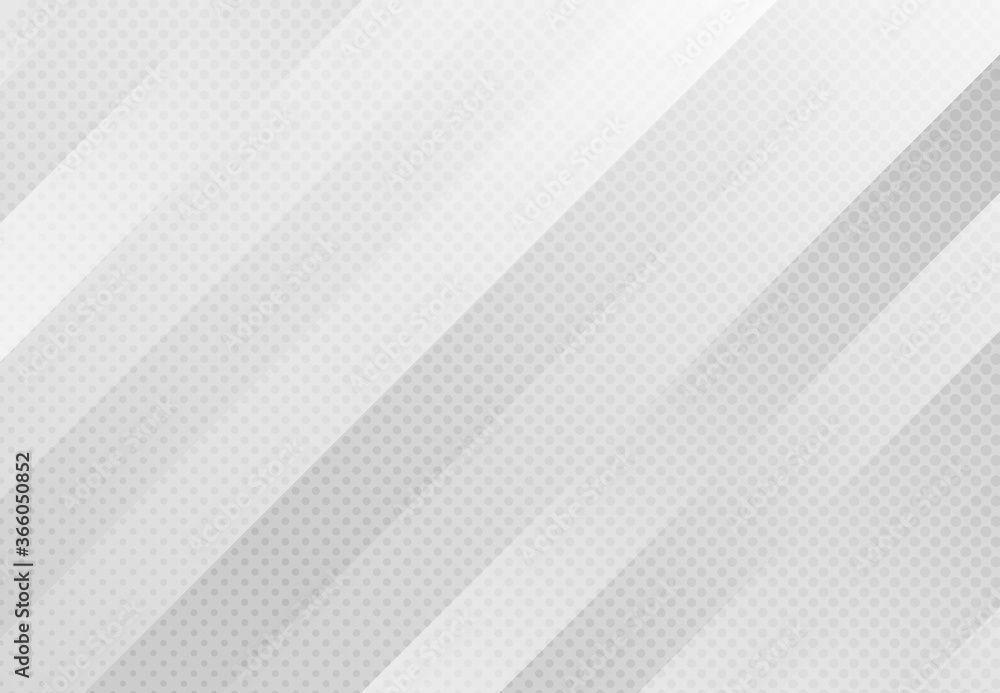 Poster abstract gradient grey stripe line pattern artwork with dots halftone decorative background. illustr