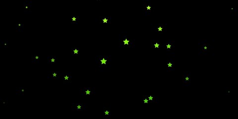 Dark Green vector pattern with abstract stars. Blur decorative design in simple style with stars. Design for your business promotion.