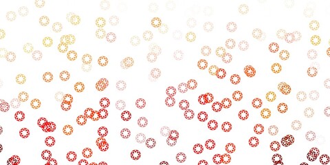 Light orange vector layout with circle shapes.