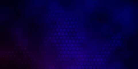 Dark Blue, Red vector background with spots. Colorful illustration with gradient dots in nature style. Design for posters, banners.