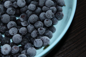 blueberries on a plate