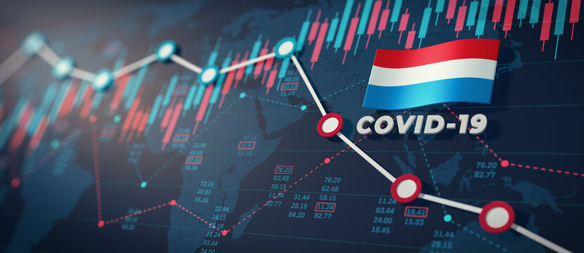 COVID-19 Coronavirus Luxembourg Economic Impact Concept Image.