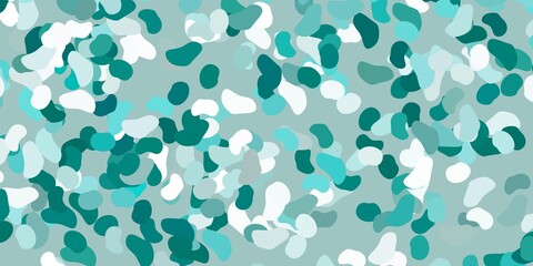 Light green vector pattern with abstract shapes.