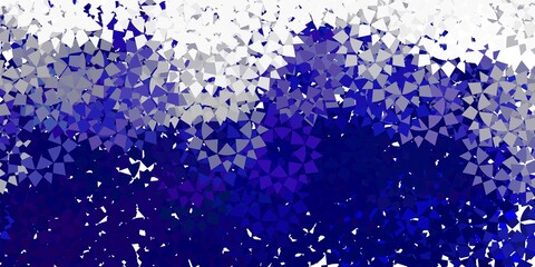 Light blue vector background with triangles.