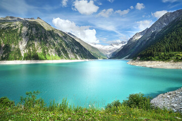 Schlegeisspeicher - Stausee in den Bergen der Alpen