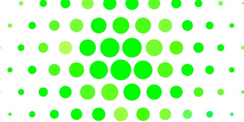 Light Green vector pattern with circles. Modern abstract illustration with colorful circle shapes. Pattern for websites, landing pages.