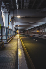Fototapeta premium Inside Rainbow Bridge Tokyo Japan