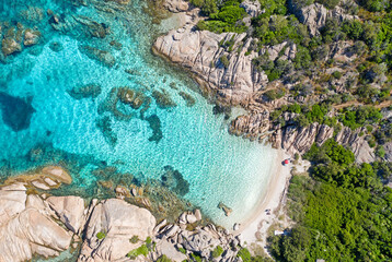 Luftaufnahme Strandbucht Sardinien