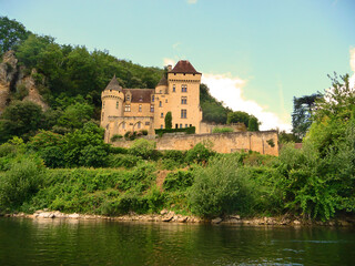 Obraz premium Chateau de la Mallantrie, La Roque Gageac, Dordogne, Périgord, France
