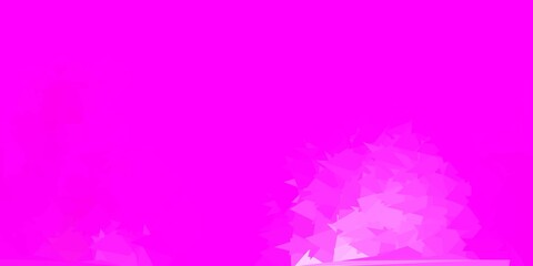 Light pink vector triangle mosaic background.