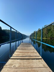 Bozcaarmut lake national park in Bilecik Turkey on an early summer morning