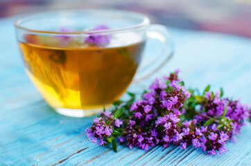 Thyme is a genus of shrubs and semi-shrubs of the labiate family.