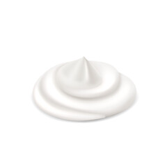 Fototapeta na wymiar White cream, sour cream, mayonnaise or yogurt, milk sauce, dairy products.