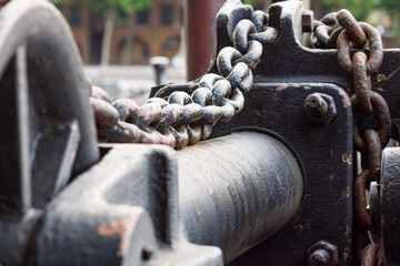 Old machinery chains