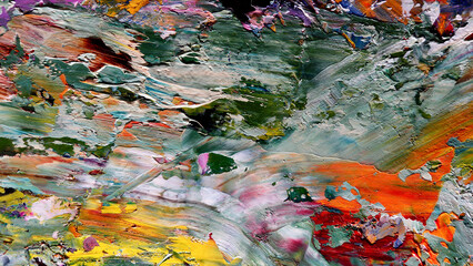 Colorful abstract background wallpaper. Modern motif visual art.  Mixtures of oil paint. Trendy...