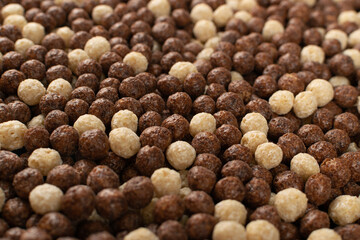 Chocolate Vanilla Breakfast Cereal Balls Mix or Breakfast Spheres