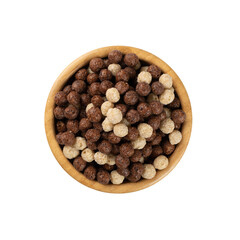 Chocolate Vanilla Breakfast Cereal Balls Mix or Breakfast Spheres