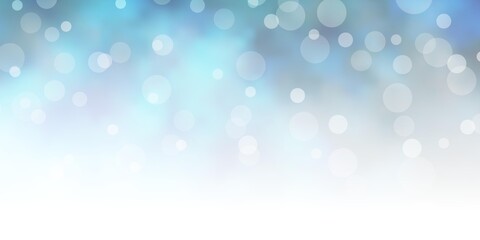 Light BLUE vector template with circles. Modern abstract illustration with colorful circle shapes. Pattern for websites, landing pages.